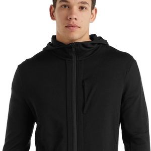 Icebreaker merino wool black hoodie